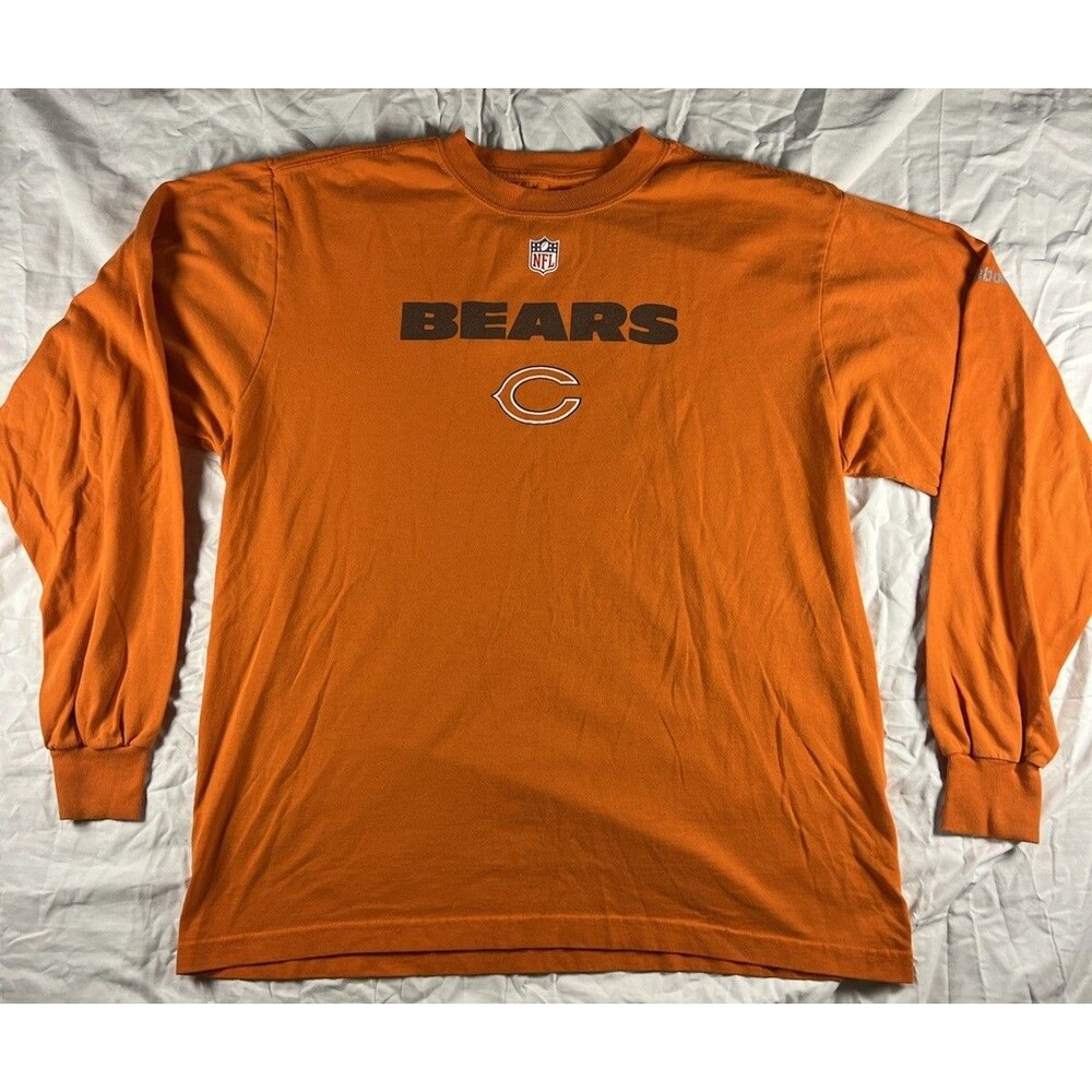 Orange Bears Long Sleeve T Shirt Size Medium Mens